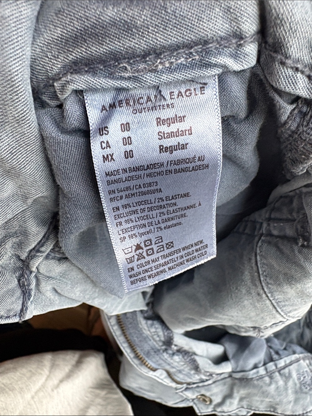 American Eagle Outfitters Wide Leg Pants in Faded Gray - Picture 4 of 5